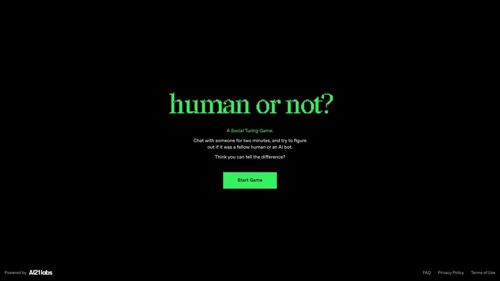 Human or not ?