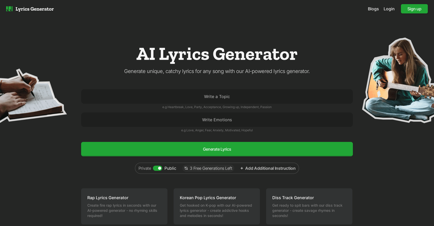 Lyrics Generator